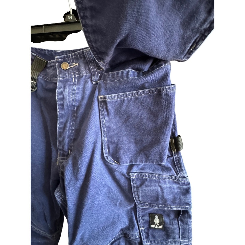 Mascot Workwear Cordura Craftsman Pants Navy Blue Men's EU 54 (US 38x32) - Picture 9 of 12